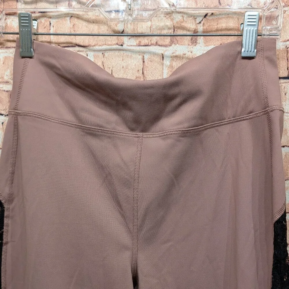 Walk Pop Leggings Pink with Black Side Panels Size Medium - Picture 5 of 12